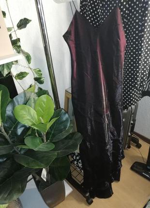 Платье slip чернильно-фиолетовое l р.2 фото