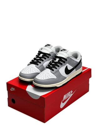 Мужские кроссовки nike sb dunk low grey &amp; black