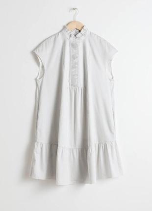 Сукня & other stories ruffle bib shirt dress / 404 фото