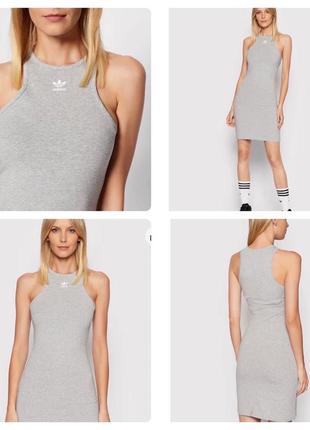 Платье женское ( оригинал) adidas originals adicolor essentials rib tank dress hf7486.