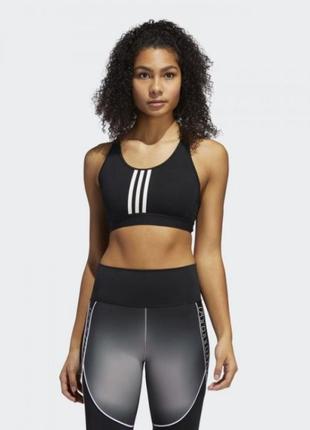 Спортивный бюстгальтер adidas don't rest alphaskin 3-stripes (артикул: ft3128) xs ,s1 фото