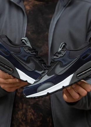 Кроссовки nike air max 90 fortuna black\blue5 фото