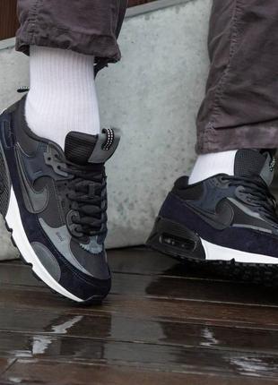 Кроссовки nike air max 90 fortuna black\blue7 фото