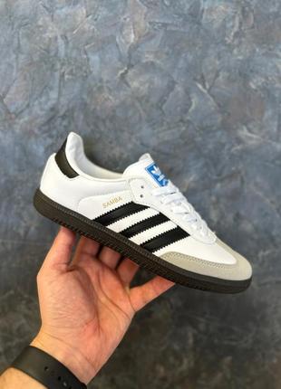 Мужские кроссовки adidas samba og black white 40-43-44-45