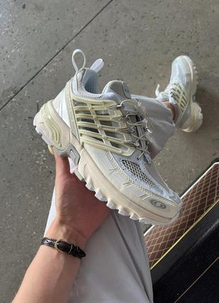 Женские кроссовки salomon acs pro adv white beige 36-37-38-40