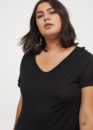 Новая натуральная футболка h&m, большой размер, батал