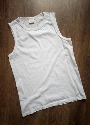 Zara boys белая майка на мальчика 10-12лет