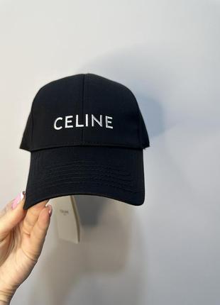 Бейсбола  кепка celine черная ,бельевая