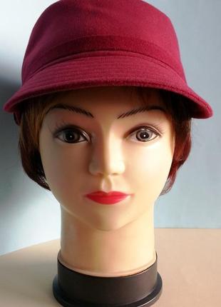 Картуз, кепі, кашкет, кадетська кепка. кашемір - вишня.3 фото