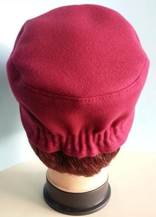 Картуз, кепі, кашкет, кадетська кепка. кашемір - вишня.7 фото