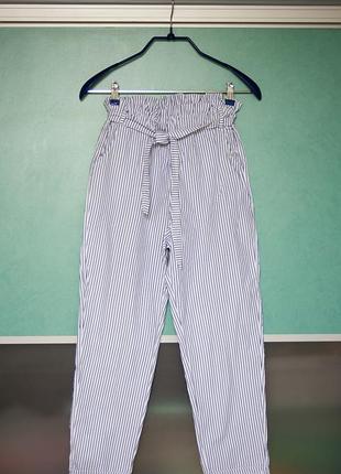 Брюки с завышенной талией