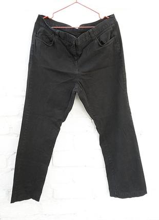 Чёрные стрейчевые джинсы marks & spencer. высокая посадка4 фото