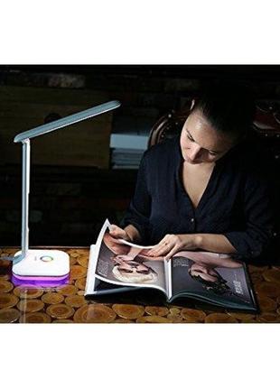 Настольная светодиодная led лампа remax rl-e270 usb white складная с led-дисплеем