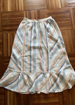Юбка юбка новая льняная лен m&s collection 14 46-48sk 🇬🇧