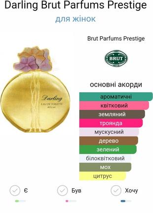 Казковий вінтажний пудровий найніжніший аромат darling від brut parfums prestige ( faberge )100 ml9 фото