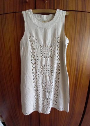 Платье из льна, размер l