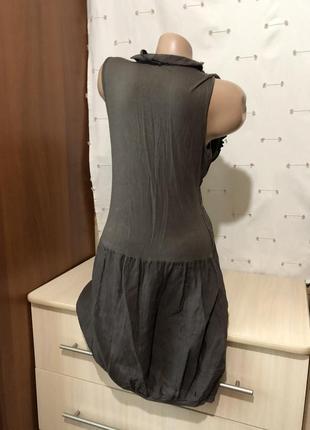Італійський лляний сарафан лляне плаття льон сукня4 фото