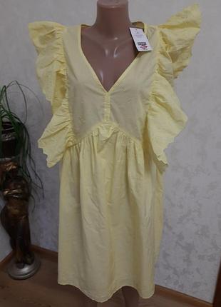 Батістова сукня прошва великий розмір рюші