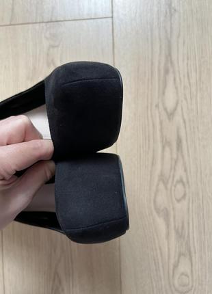 Чорні замшеві туфлі на високому каблуку carvela | kurt geiger 🛍️1+1=3🛍️4 фото