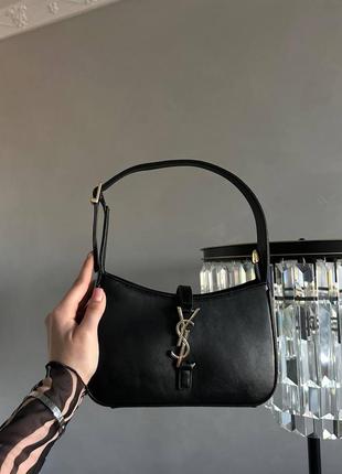 Жіноча сумочка у стилі yves saint laurent hobo black