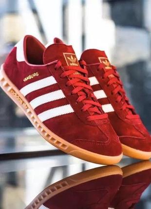 Кроссовки adidas gazelle женские adidas  кожа adidas hamburg жіночі кросівки адідас інікі бордові кроссовки адидас гамбург бордовые adidas iniki