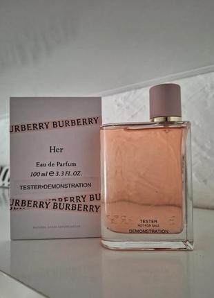 Burberry her edp (парфюмированная вода) 100 мл стойка! тестер из европы