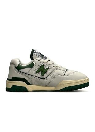 Женские кроссовки new balance 550 green white summer9 фото