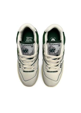 Женские кроссовки new balance 550 green white summer7 фото