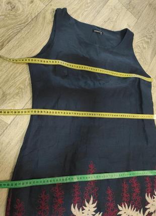 Хлопковое платье платье сарафан с кружевом вышиванка4 фото