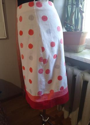 Летняя льняная юбка.2 фото