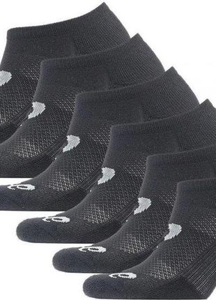 Шкарпетки asics Woven 6ppk invisible sock black i чорний (35-38) (135523v2-0904)