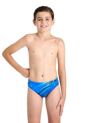 Плавки-сліпи для хлопчиків arena shading jr swim briefs блакитний 140см (006372-800)