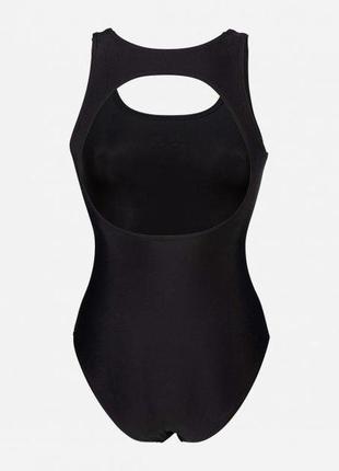 Купальник женский закрытый arena solid o back swimsuit черный 40 (005911-500)9 фото