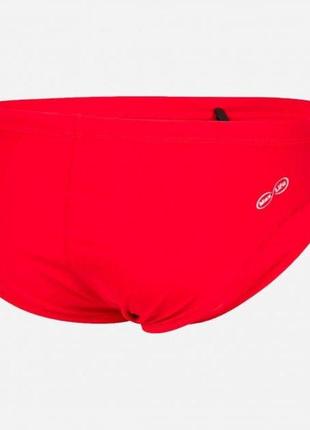 Плавки-слипы для мальчиков arena team swim briefs solid красный, белый 140см (004774-450)2 фото