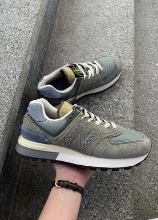 Кроссовки new balance 574 legacy stone island