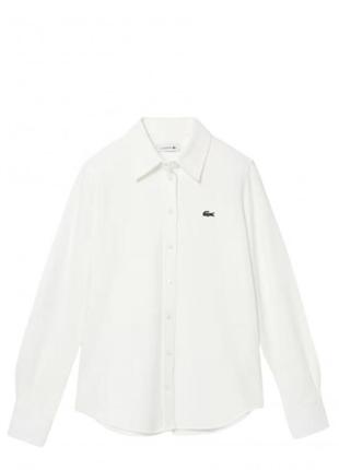 Біла сорочка, сорочка lacoste2 фото