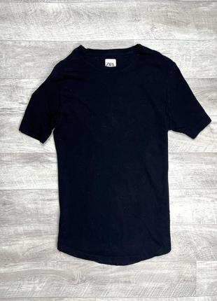 Zara long length футболка s размер черная оригинал