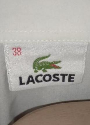 Біла сорочка, сорочка lacoste7 фото