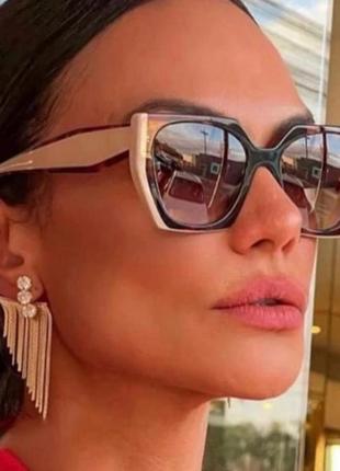 Сонцезахисні окуляри стиль prada з захистом від уф променів