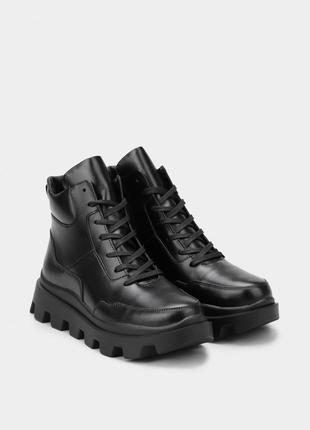 Жіночі черевики braska / черевики чорного кольору6 фото