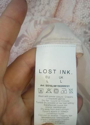 Мереживна блідо-рожева сукня "готична лоліта" реглан із квітковою вишивкою lost ink8 фото