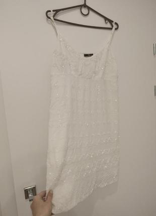 Нежное белое платье2 фото