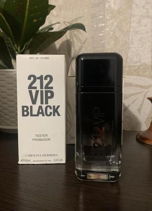 Carolina herrera 212 vip black парфумована вода чоловіча, 100 мл тестер