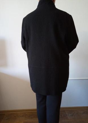 Фирменное шерстяное, чёрное пальто, от debenhams, р. 18/3xl2 фото