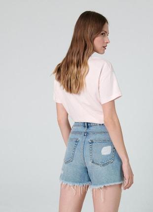 Короткие джинсовые шорты xxs high waist3 фото
