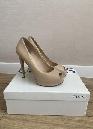 Туфли кожаные кожа guess tommy calvin armani