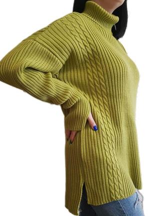 Найкомфортніший колір — лайм, вовняний светр3 фото