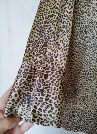 Удлиненная  блуза туника  в леопардовый принт zara5 фото