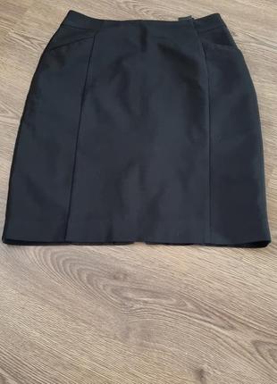 Черная базовая юбка h&m