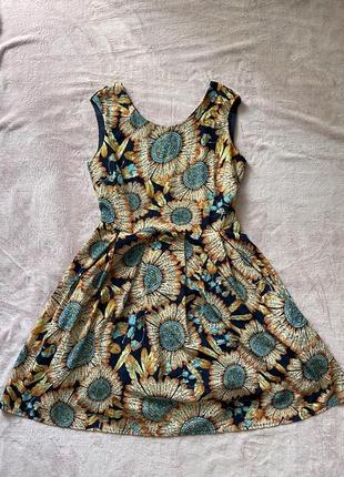 Платье с подсолнухами3 фото